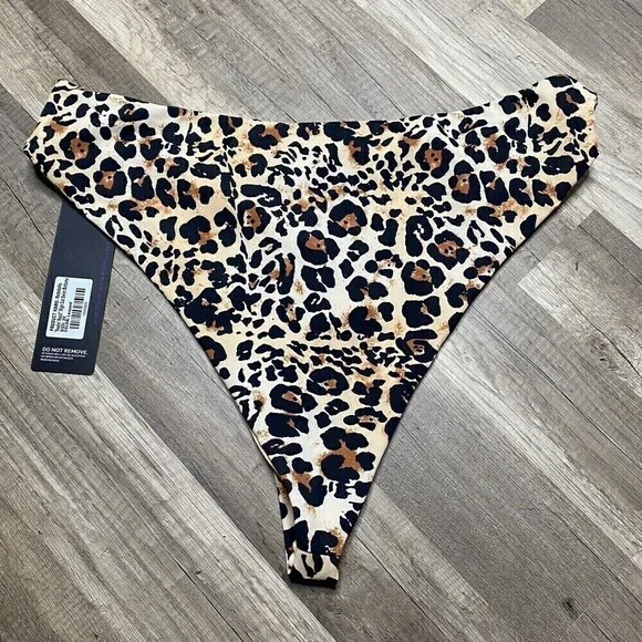 REBDOLLS  Feelin Nauti High Cut Waist Swim Bottom Animal‎ Print Size 2X NWT - Picture 6 of 8
